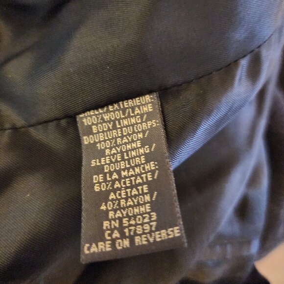 Banana Republic Men's Wool Blazer 42R | Made in Italy Black Sport Coat Jacket - Picture 8 of 9